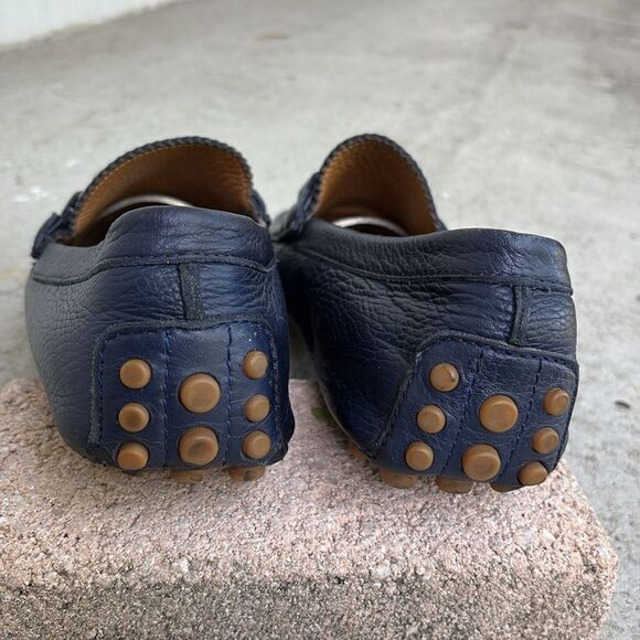 Gucci, navy driving shoes main image 9